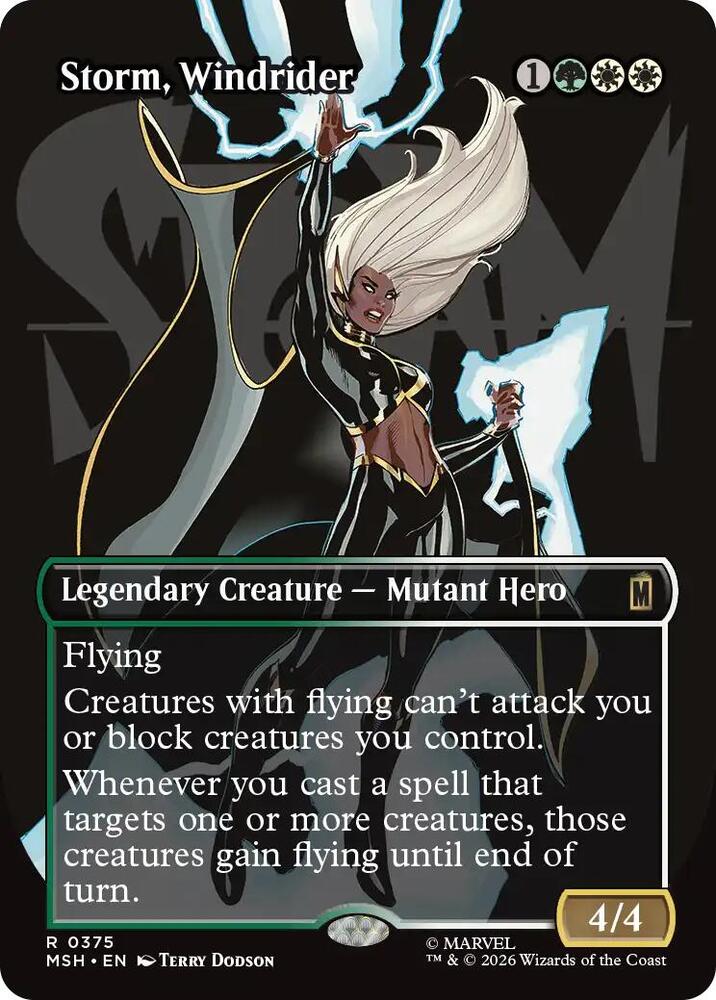Storm, Windrider 375 (Marvel Super Heroes)  - Borderless Foil | Good Games Modbury