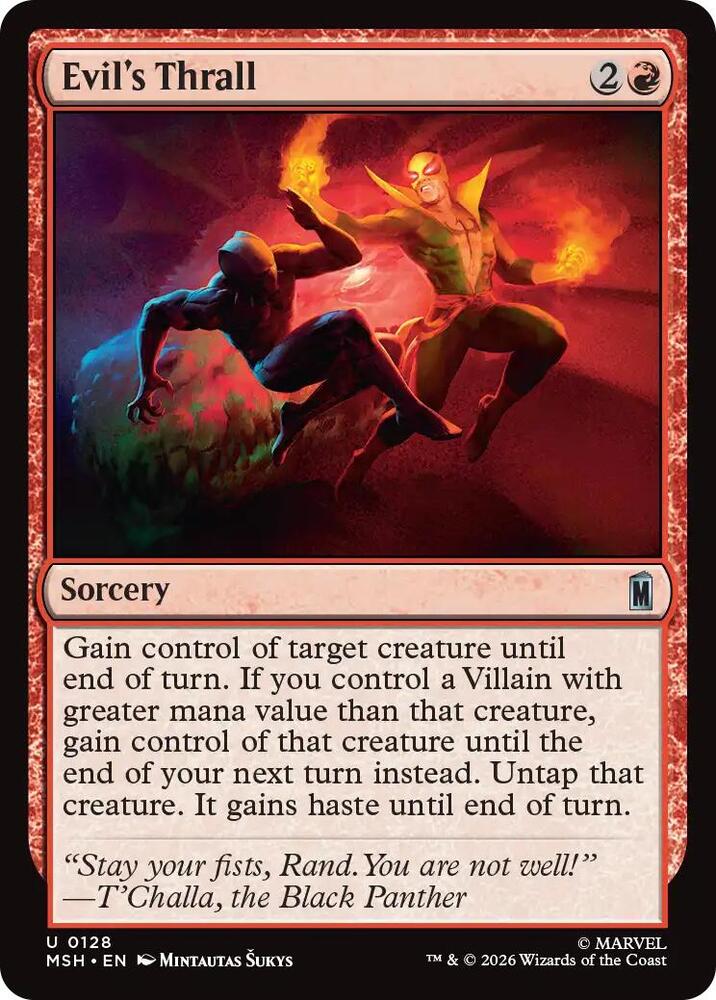 Evil's Thrall 128 (Marvel Super Heroes)  - Foil | Good Games Modbury