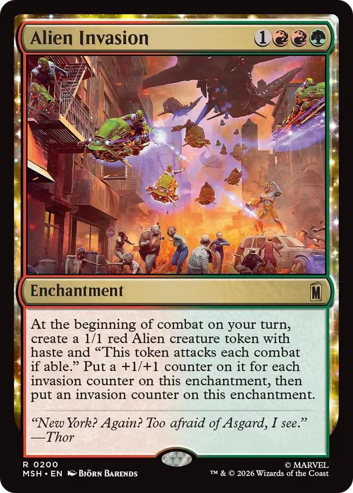 Alien Invasion 200 (Marvel Super Heroes)  - Foil | Good Games Modbury