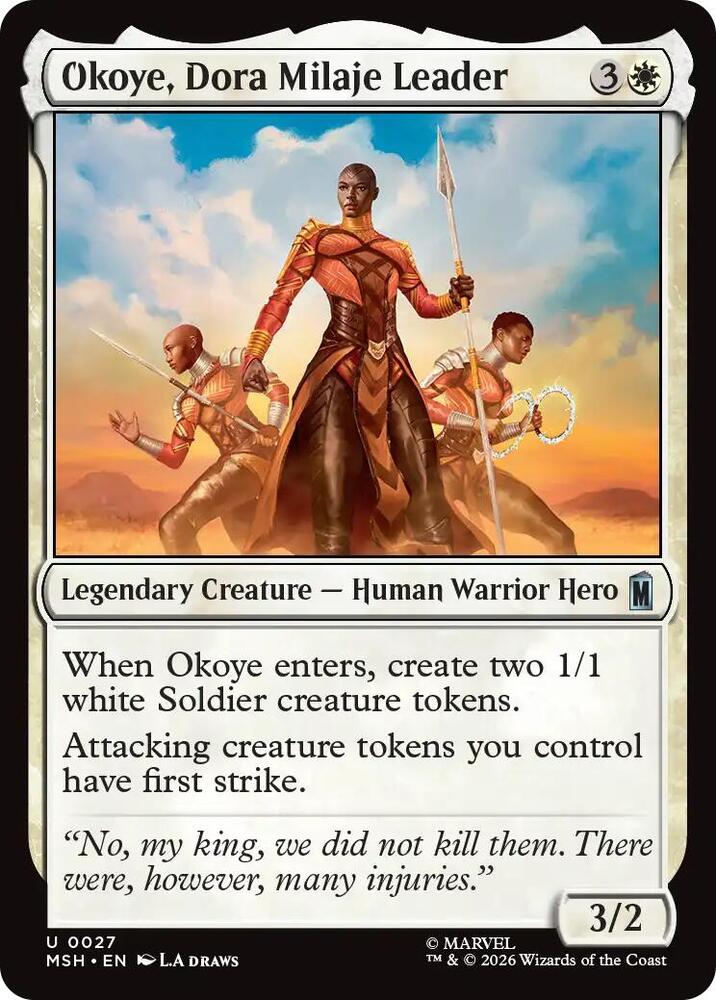 Okoye, Dora Milaje Leader 27 (Marvel Super Heroes)  - Foil | Good Games Modbury