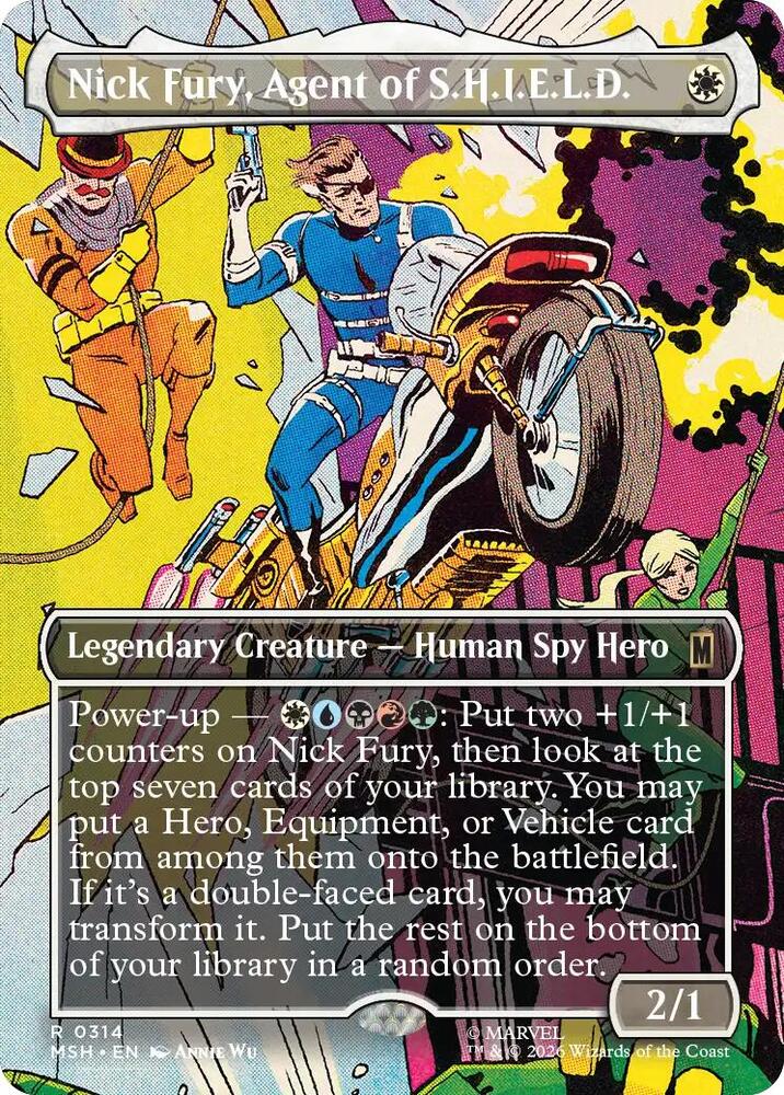 Nick Fury, Agent of S.H.I.E.L.D. 314 (Marvel Super Heroes)  - Borderless Foil | Good Games Modbury