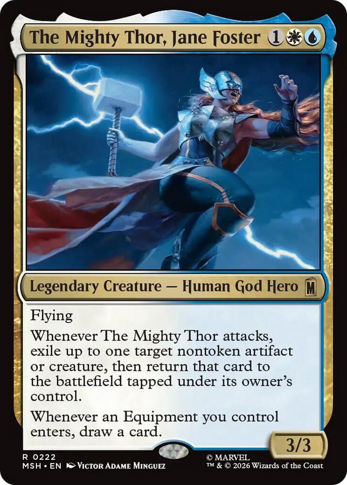 The Mighty Thor Jane Foster 222 (Marvel Super Heroes)  - Foil | Good Games Modbury