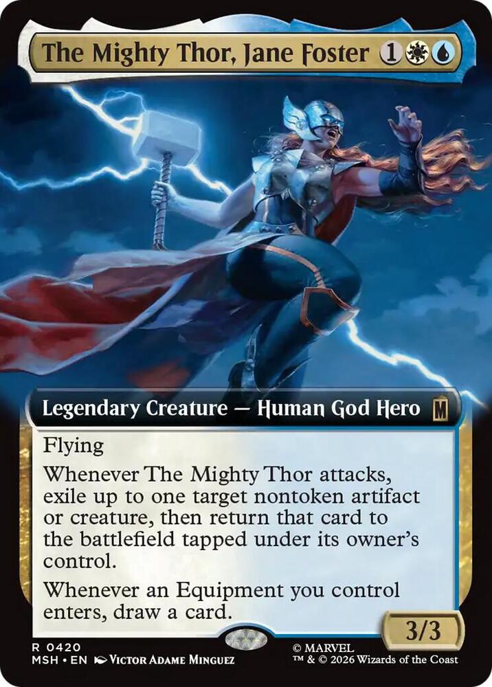 The Mighty Thor, Jane Foster 420 (Marvel Super Heroes)  - Extended Art  | Good Games Modbury
