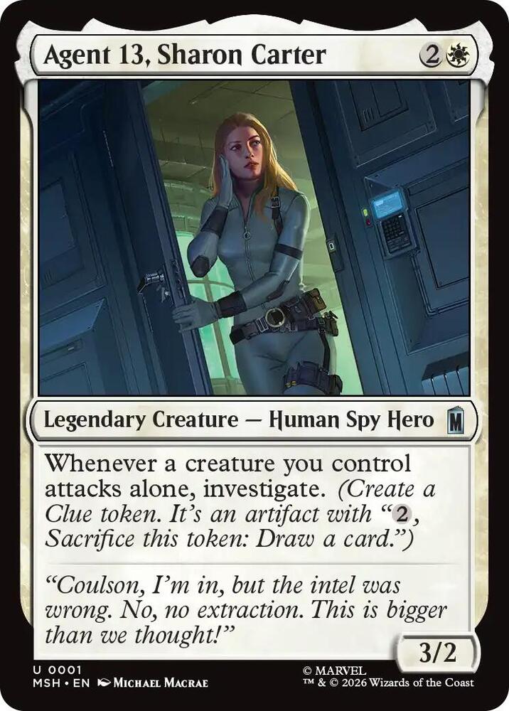 Agent 13, Sharon Carter 1 (Marvel Super Heroes)  - Foil | Good Games Modbury