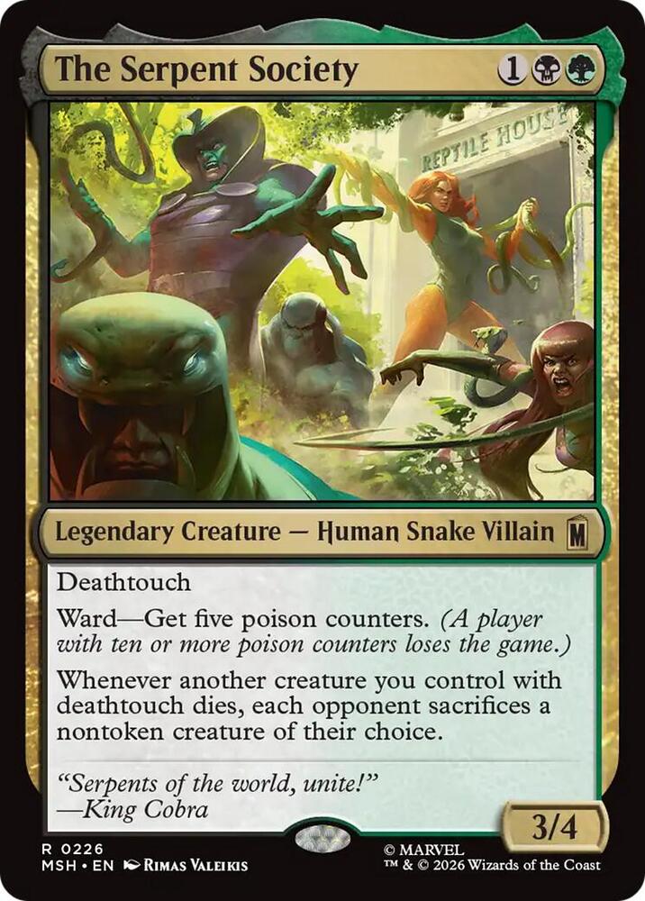 The Serpent Society 226 (Marvel Super Heroes)  - Foil | Good Games Modbury