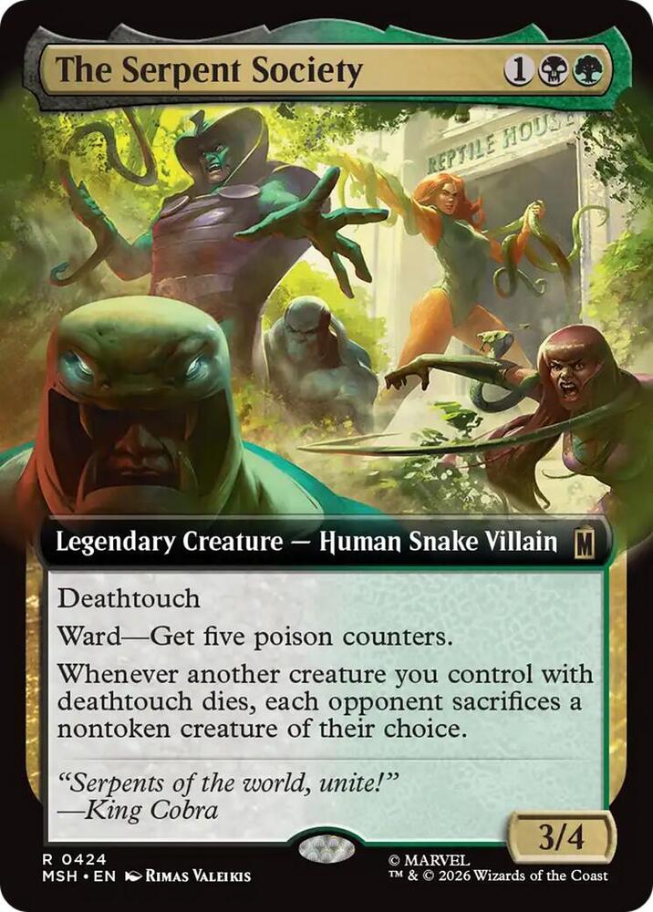 The Serpent Society 424 (Marvel Super Heroes)  - Extended Art Foil | Good Games Modbury