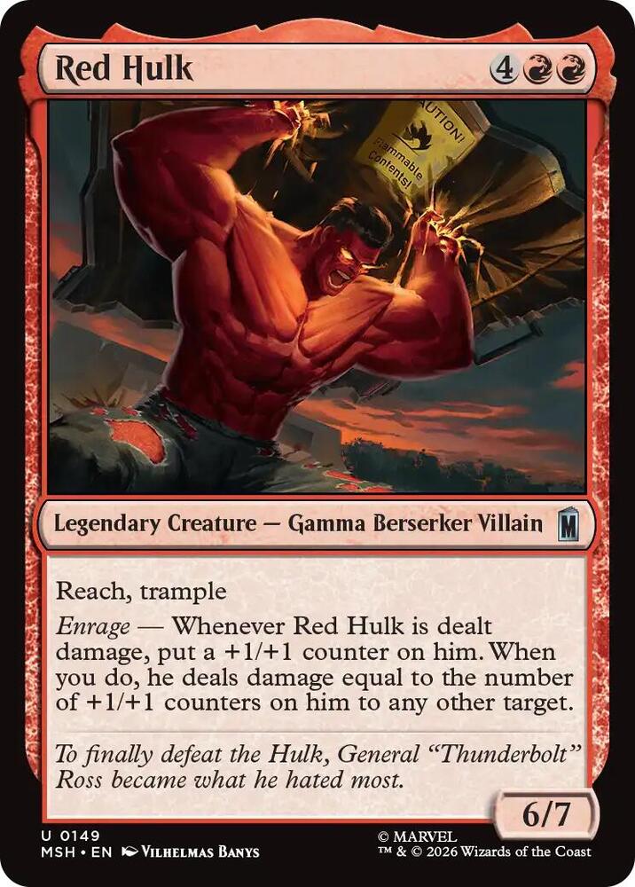Red Hulk 149 (Marvel Super Heroes)  - Foil | Good Games Modbury