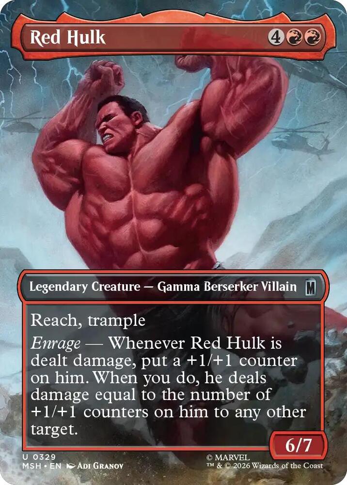 Red Hulk 329 (Marvel Super Heroes)  - Borderless | Good Games Modbury