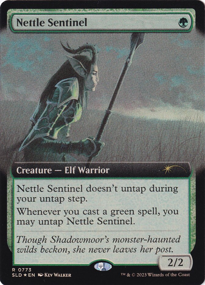 Nettle Sentinel 773/1 (Secret Lair Drop Series)  - Extended Art Foil | Good Games Modbury