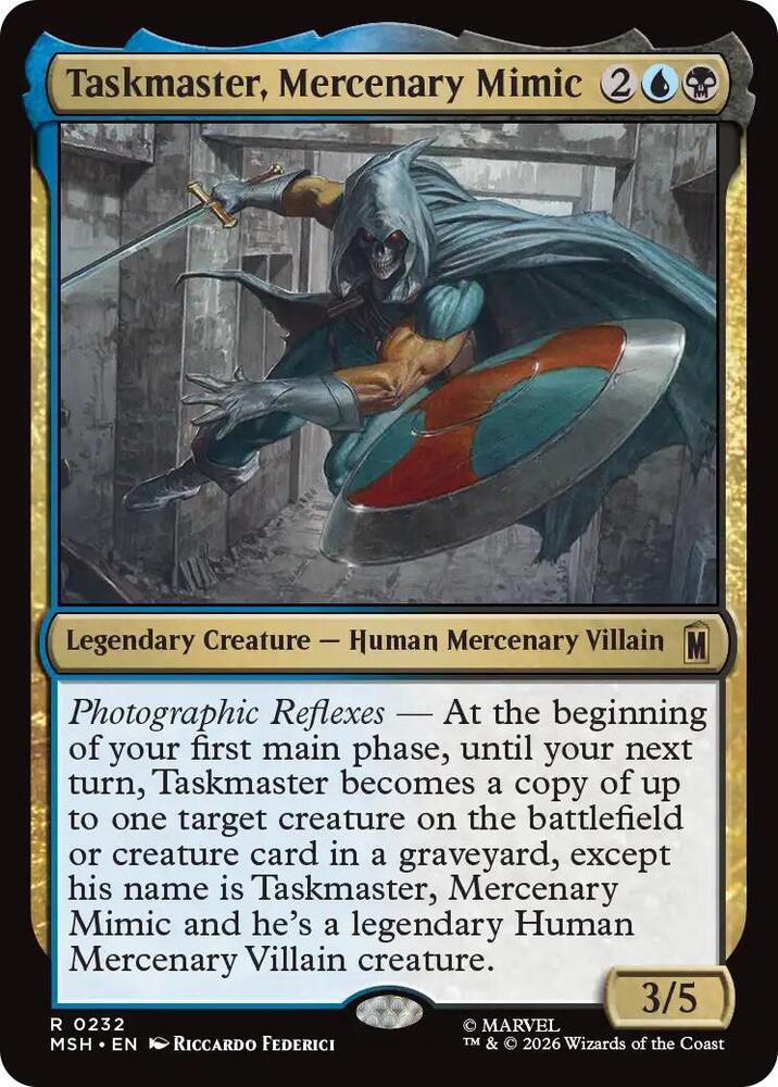 Taskmaster, Mercenary Mimic 232 (Marvel Super Heroes)  - Foil | Good Games Modbury