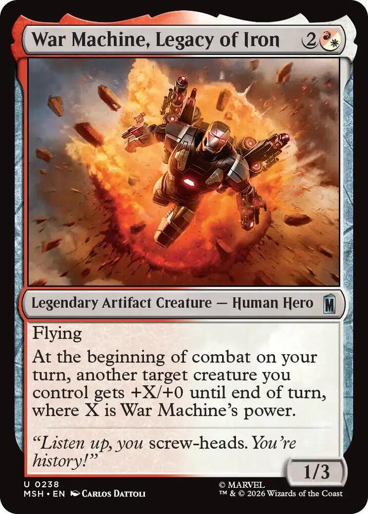 War Machine, Legacy of Iron 238 (Marvel Super Heroes)  | Good Games Modbury
