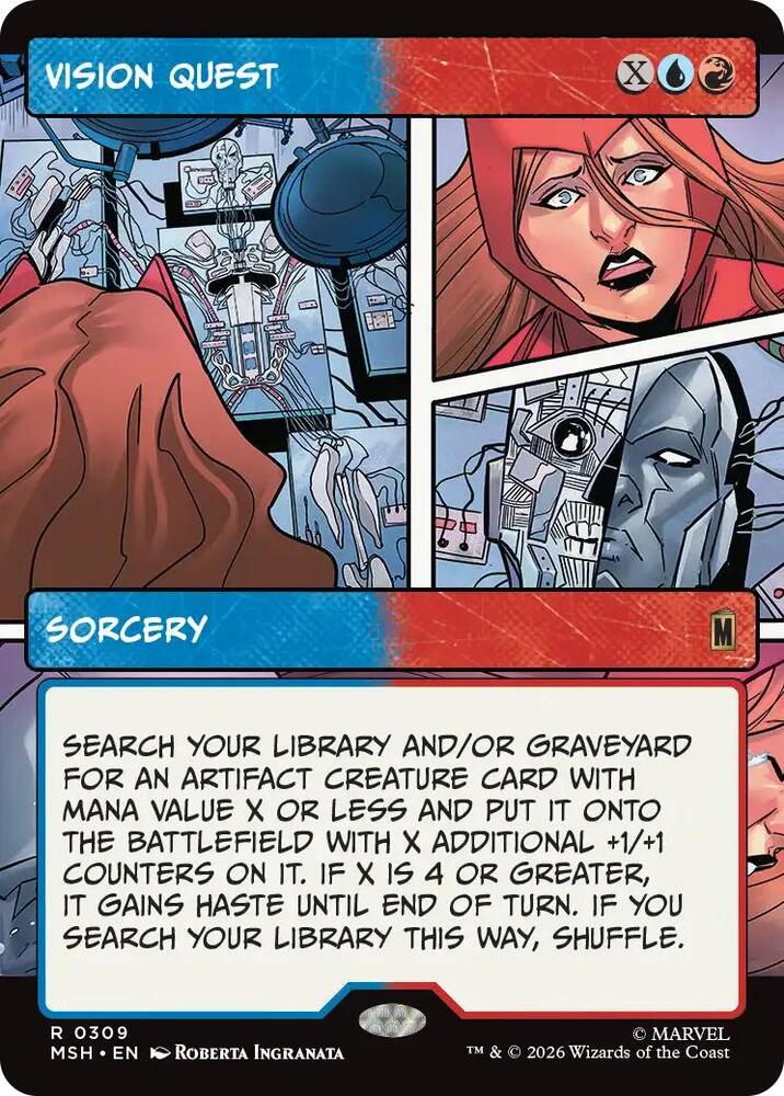 Vision Quest 309 (Marvel Super Heroes)  - Showcase Foil | Good Games Modbury