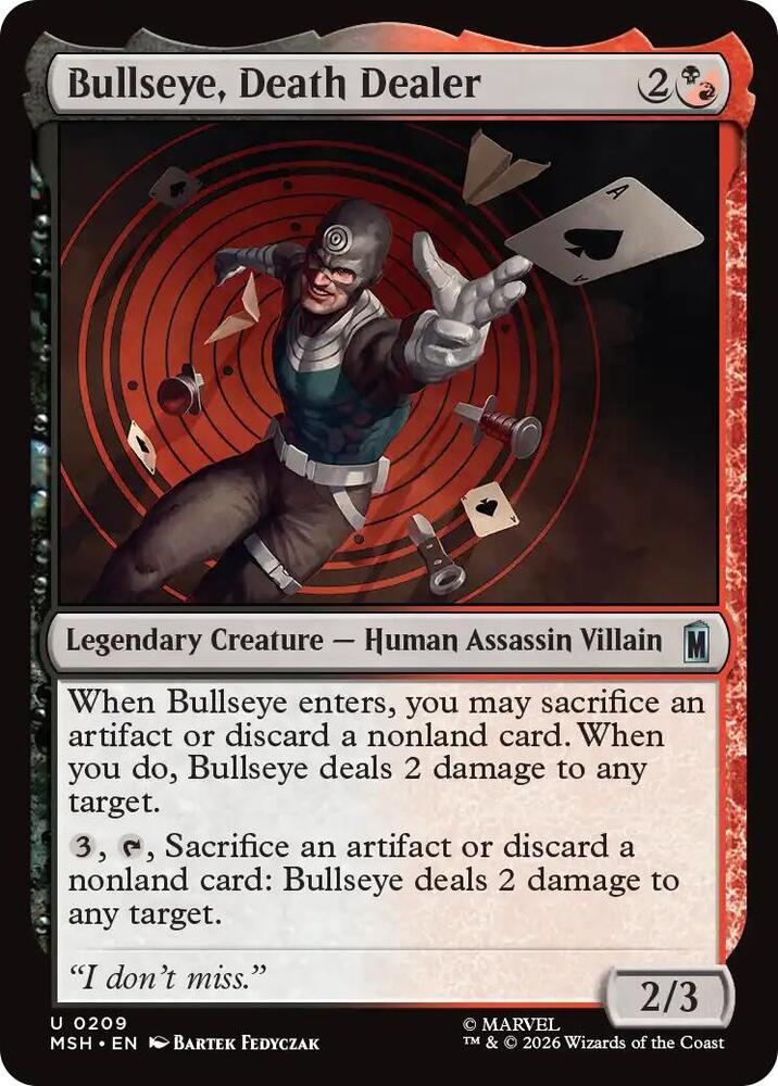 Bullseye, Death Dealer 209 (Marvel Super Heroes)  | Good Games Modbury