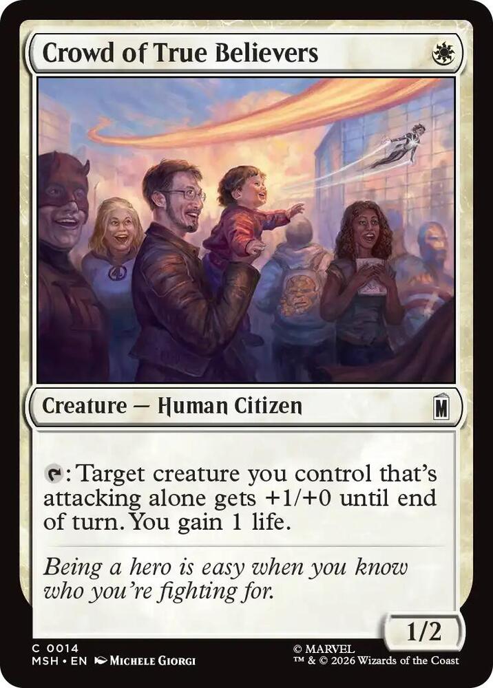 Crowd of True Believers 14 (Marvel Super Heroes)  - Foil | Good Games Modbury