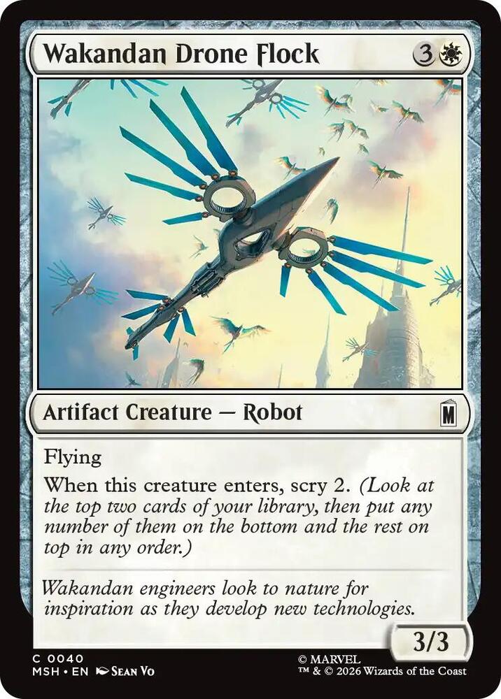 Wakandan Drone Flock 40 (Marvel Super Heroes)  - Foil | Good Games Modbury
