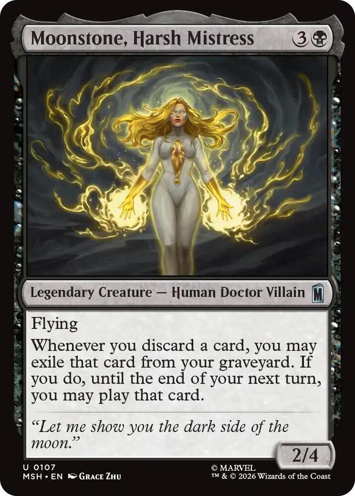 Moonstone, Harsh Mistress 107 (Marvel Super Heroes)  - Foil | Good Games Modbury