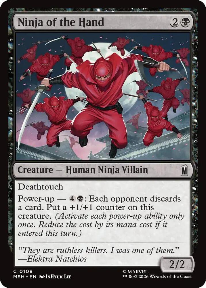 Ninja of the Hand 108 (Marvel Super Heroes)  - Foil | Good Games Modbury