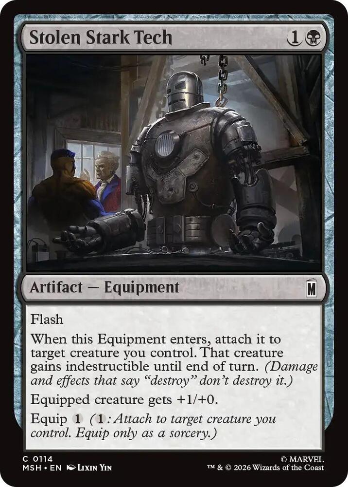 Stolen Stark Tech 114 (Marvel Super Heroes)  - Foil | Good Games Modbury