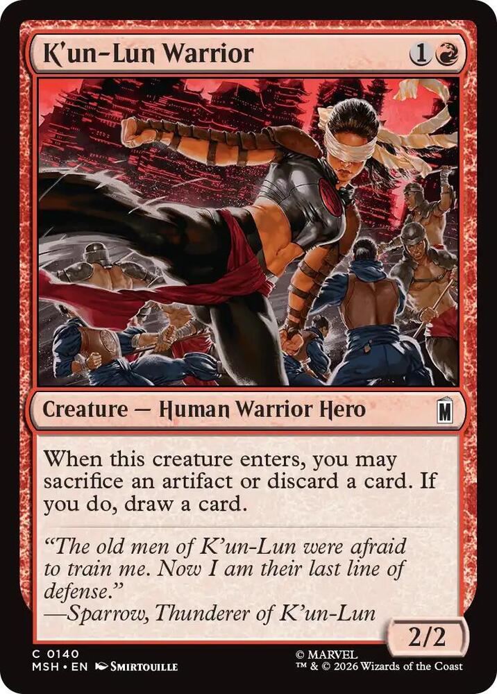 Kun-Lun Warrior 140 (Marvel Super Heroes)  - Foil | Good Games Modbury