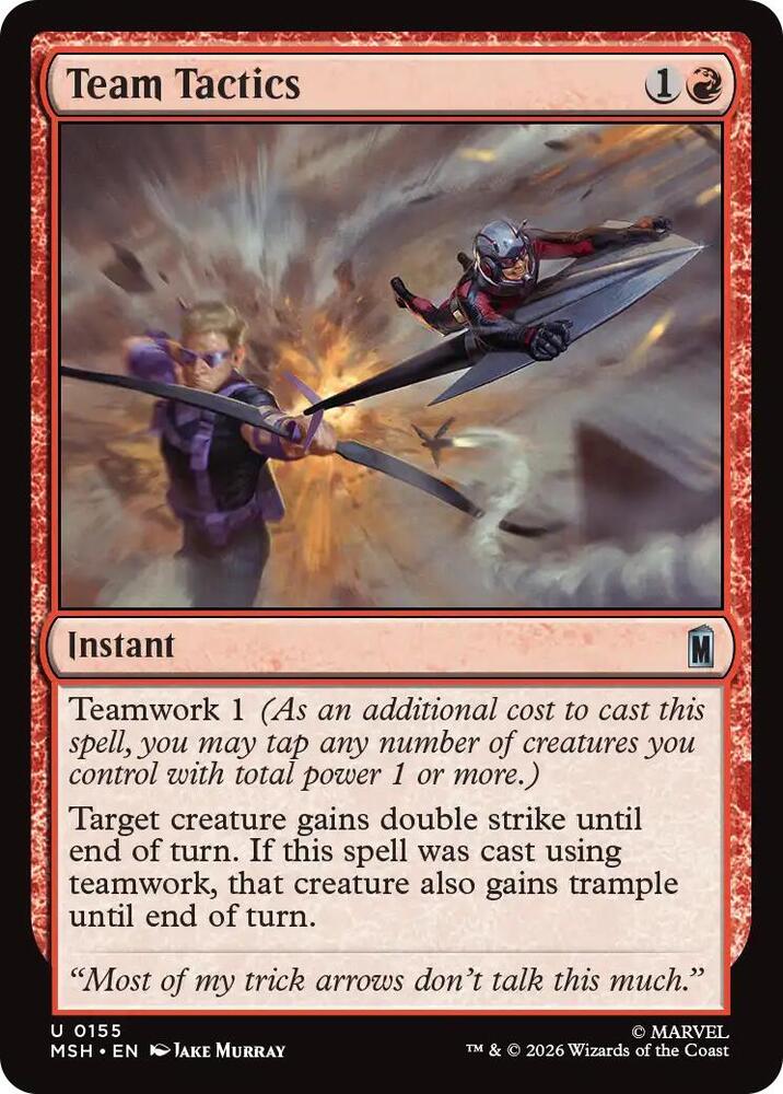 Team Tactics 155 (Marvel Super Heroes)  - Foil | Good Games Modbury