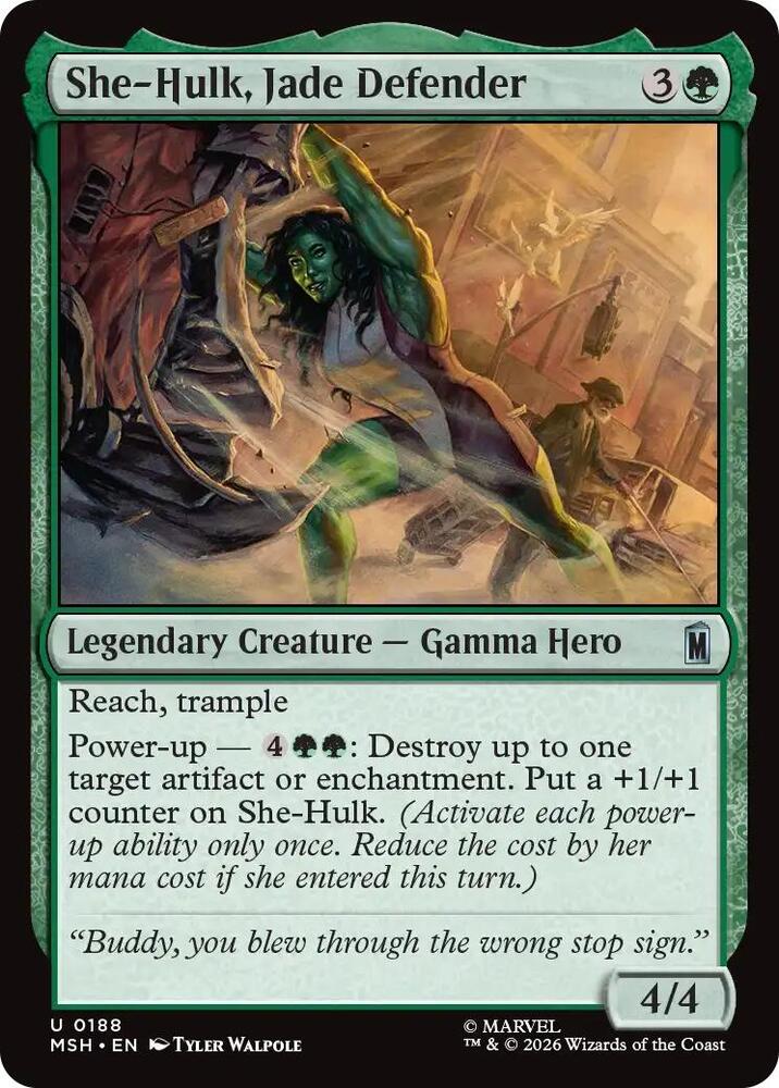 She-Hulk, Jade Defender 188 (Marvel Super Heroes)  - Foil | Good Games Modbury