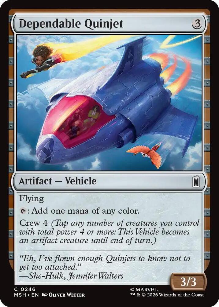 Dependable Quinjet 246 (Marvel Super Heroes)  - Foil | Good Games Modbury