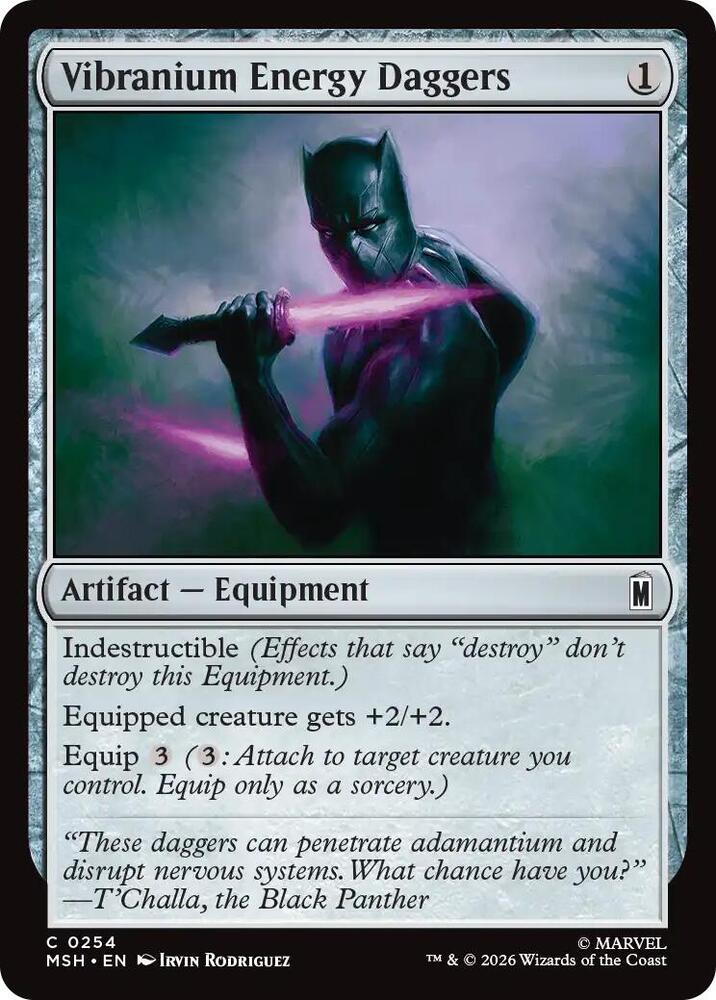 Vibranium Energy Daggers 254 (Marvel Super Heroes)  - Foil | Good Games Modbury