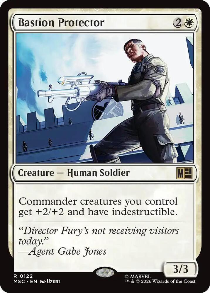 Bastion Protector 122 (Commander: Marvel Super Heroes)  - Surge Foil | Good Games Modbury