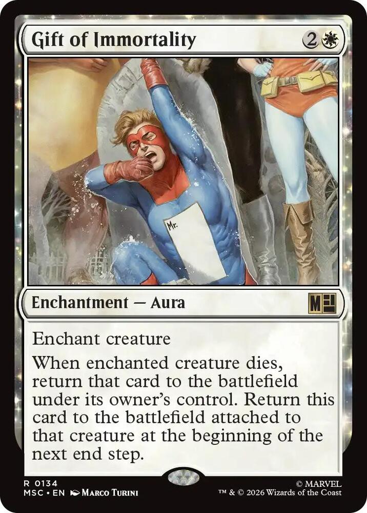 Gift of Immortality 134 (Commander: Marvel Super Heroes)  - Surge Foil | Good Games Modbury