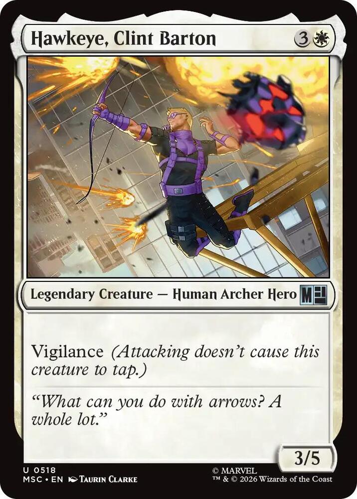 Hawkeye, Clint Barton 518 (Commander: Marvel Super Heroes)  | Good Games Modbury