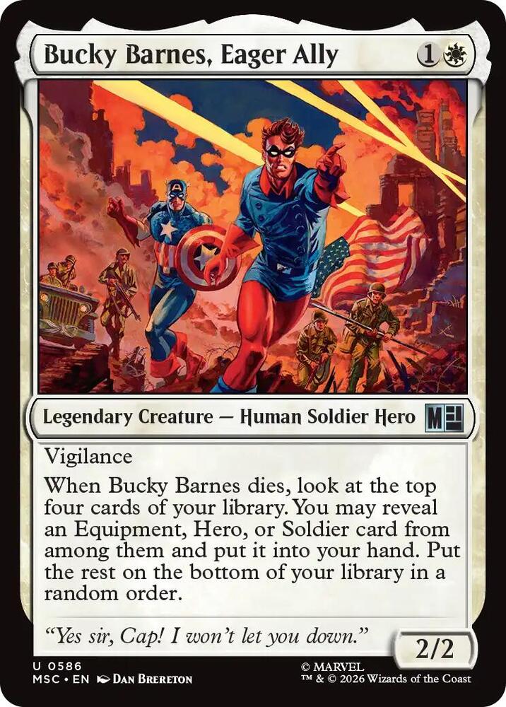 Bucky Barnes, Eager Ally 586 (Commander: Marvel Super Heroes)  | Good Games Modbury