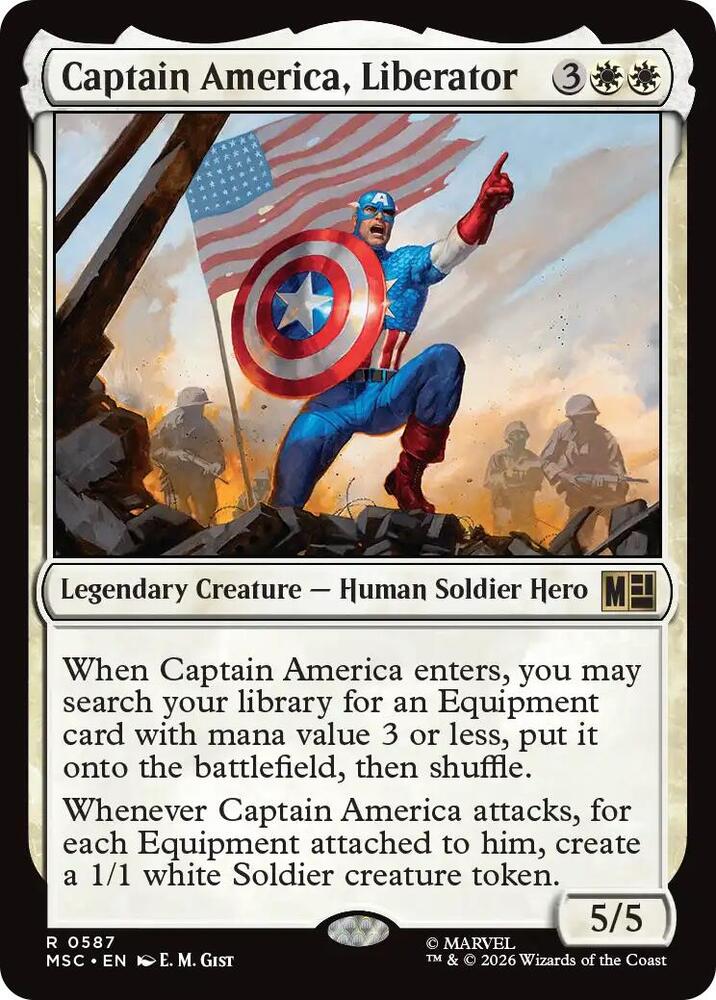 Captain America, Liberator 587 (Commander: Marvel Super Heroes)  | Good Games Modbury