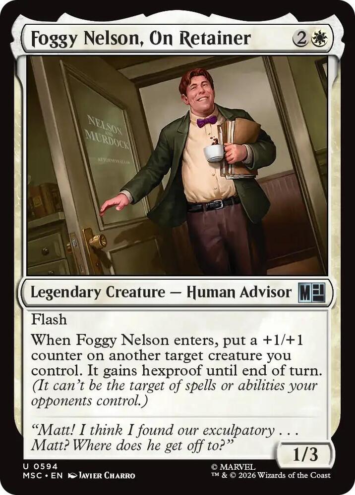 Foggy Nelson, On Retainer 594 (Commander: Marvel Super Heroes)  | Good Games Modbury