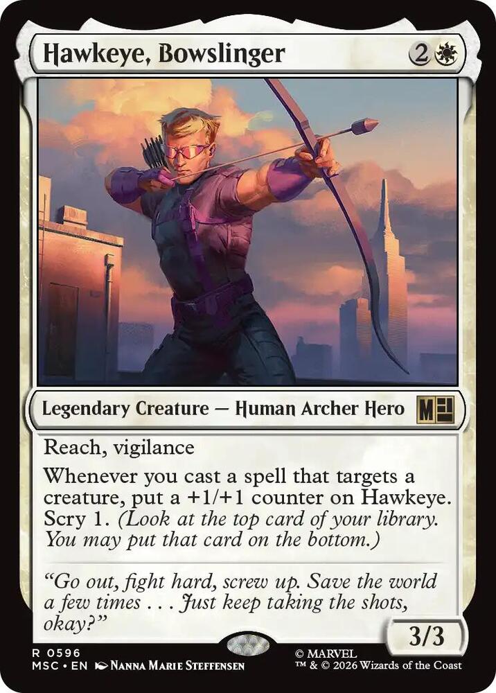 Hawkeye Bowslinger 596 (Commander: Marvel Super Heroes)  | Good Games Modbury