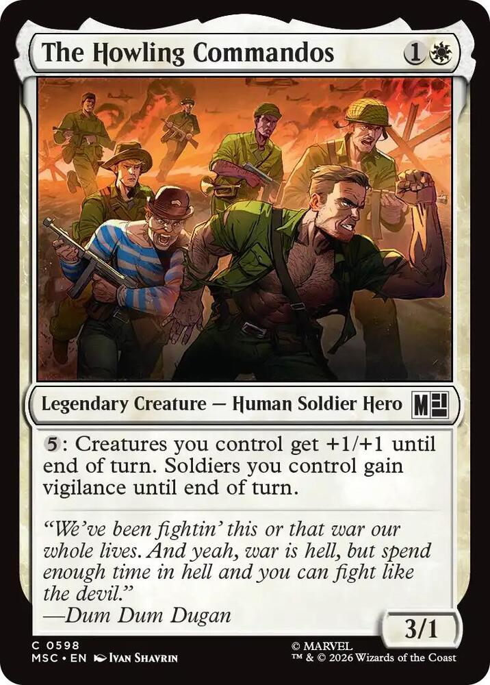 The Howling Commandos 598 (Commander: Marvel Super Heroes)  - Foil | Good Games Modbury