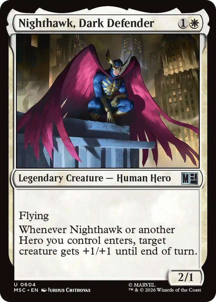 Nighthawk, Dark Defender 604 (Commander: Marvel Super Heroes)  | Good Games Modbury
