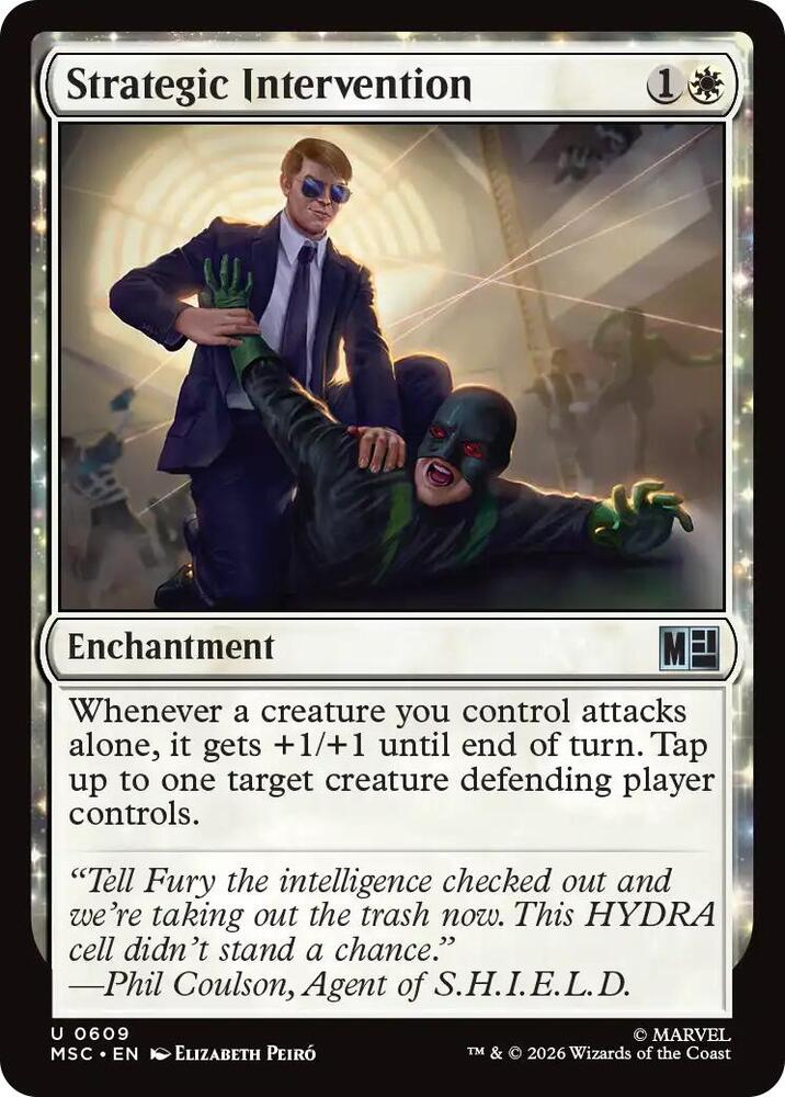 Strategic Intervention 609 (Commander: Marvel Super Heroes)  - Foil | Good Games Modbury
