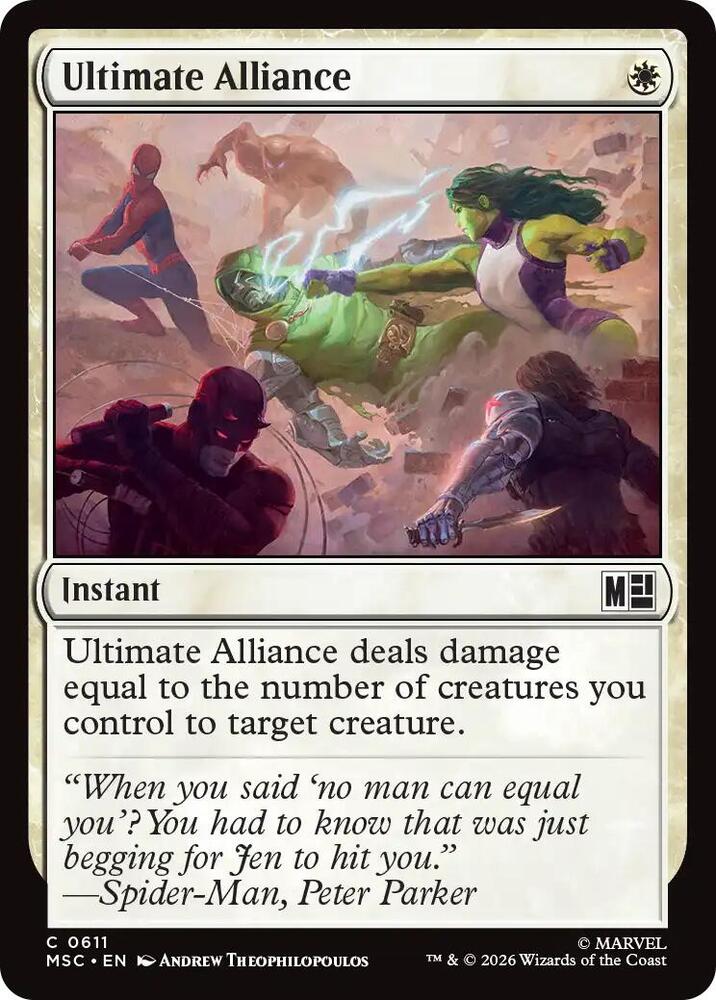 Ultimate Alliance 611 (Commander: Marvel Super Heroes)  - Foil | Good Games Modbury