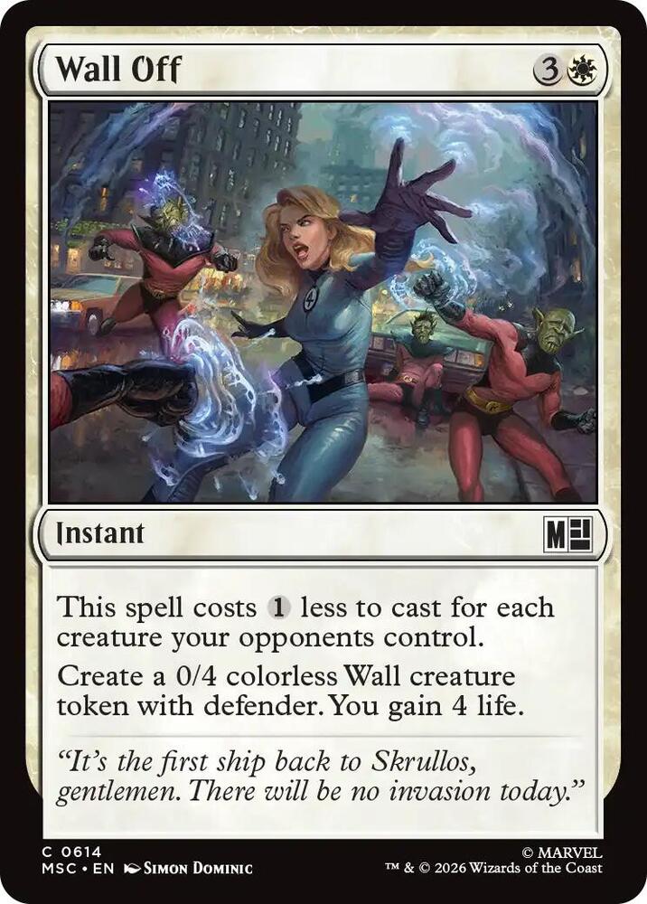 Wall Off 614 (Commander: Marvel Super Heroes)  - Foil | Good Games Modbury