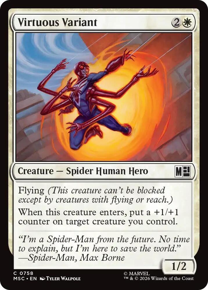 Virtuous Variant 758 (Commander: Marvel Super Heroes)  - Foil | Good Games Modbury