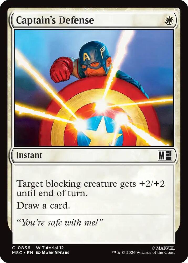 Captain's Defense 836 (Commander: Marvel Super Heroes)  | Good Games Modbury