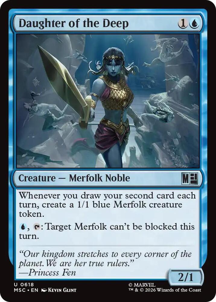 Daughter of the Deep 618 (Commander: Marvel Super Heroes)  - Foil | Good Games Modbury