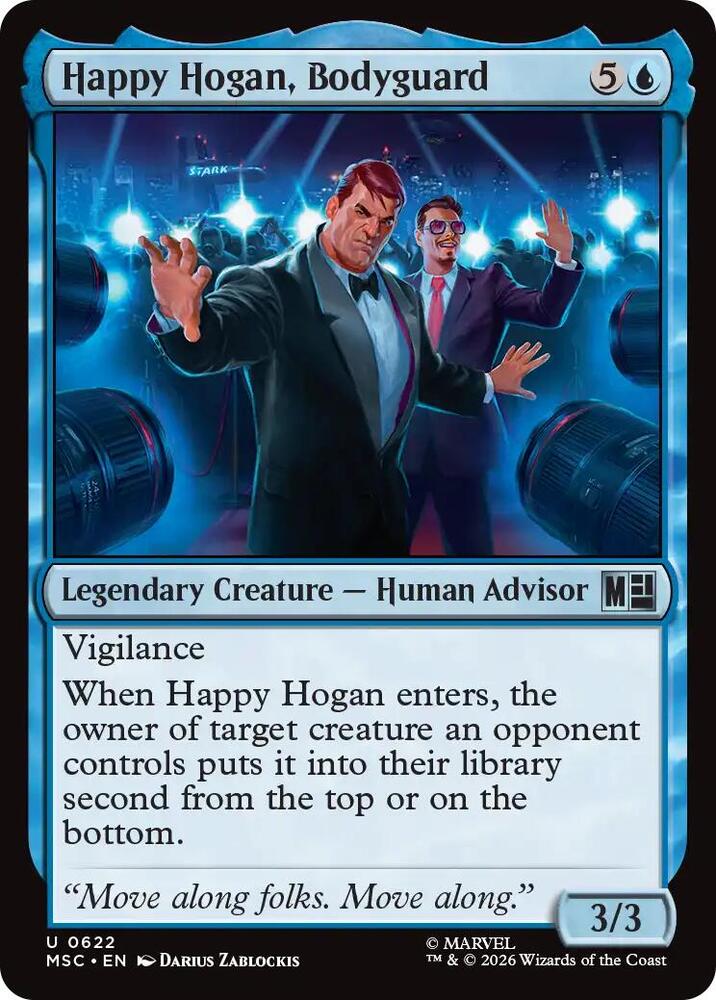 Happy Hogan, Bodyguard 622 (Commander: Marvel Super Heroes)  - Foil | Good Games Modbury
