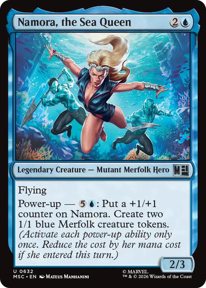 Namora, the Sea Queen 632 (Commander: Marvel Super Heroes)  - Foil | Good Games Modbury
