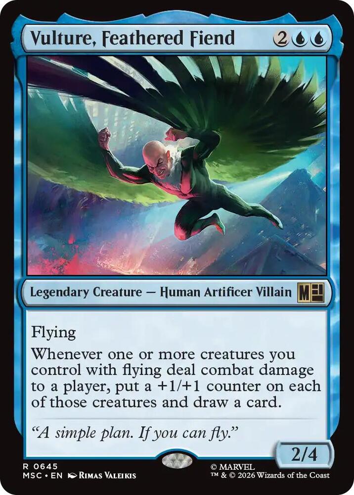 Vulture, Feathered Fiend 645 (Commander: Marvel Super Heroes)  | Good Games Modbury