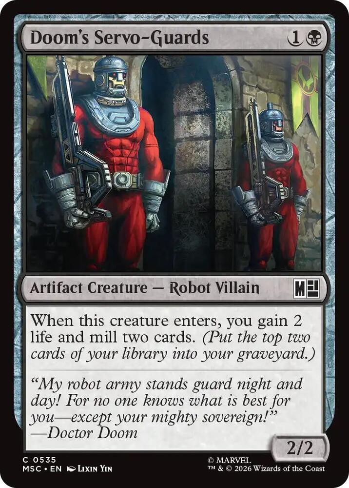 Doom's Servo Guards 535 (Commander: Marvel Super Heroes)  | Good Games Modbury