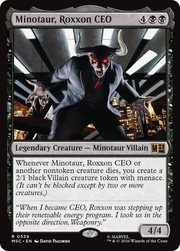 Minotaur, Roxxon CEO 539 (Commander: Marvel Super Heroes)  | Good Games Modbury