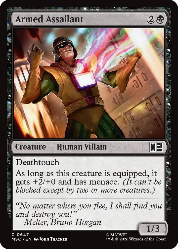 Armed Assailant 647 (Commander: Marvel Super Heroes)  - Foil | Good Games Modbury