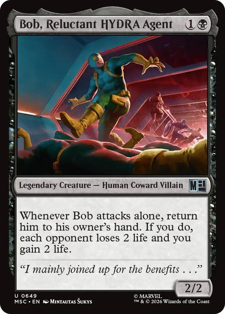 Bob, Reluctant HYDRA Agent 649 (Commander: Marvel Super Heroes)  - Foil | Good Games Modbury