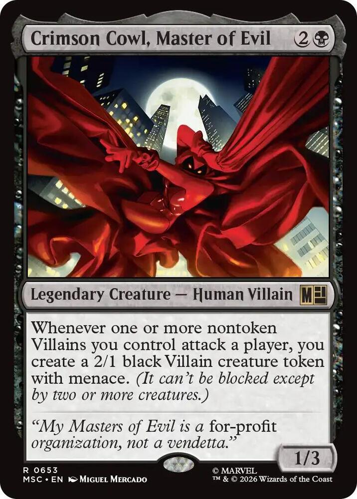 Crimson Cowl, Master of Evil 653 (Commander: Marvel Super Heroes)  | Good Games Modbury